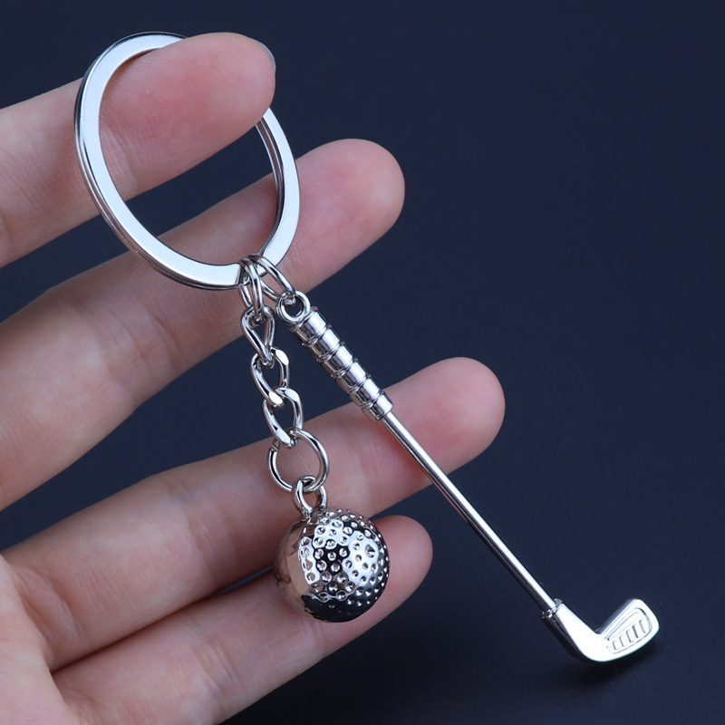 Sports Equipment Golf - Creative Golf Equipment Keychain Alloy Baseball