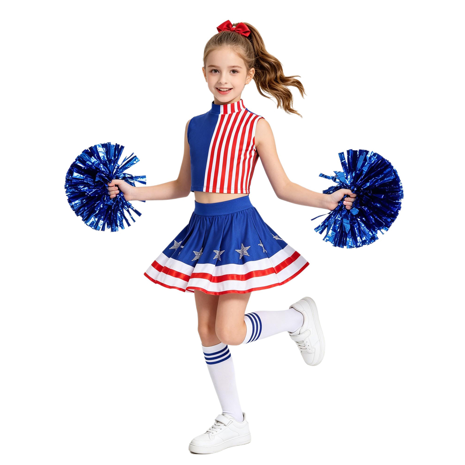 Kids Girls Cheerleading Outfit - đánh giá và giá Cheerleading Pom Pom