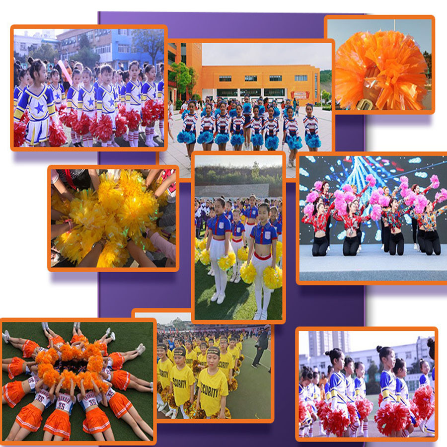 1Pcs Metallic PET Cheerleader  - đánh giá và giá Cheerleading Pom Pom