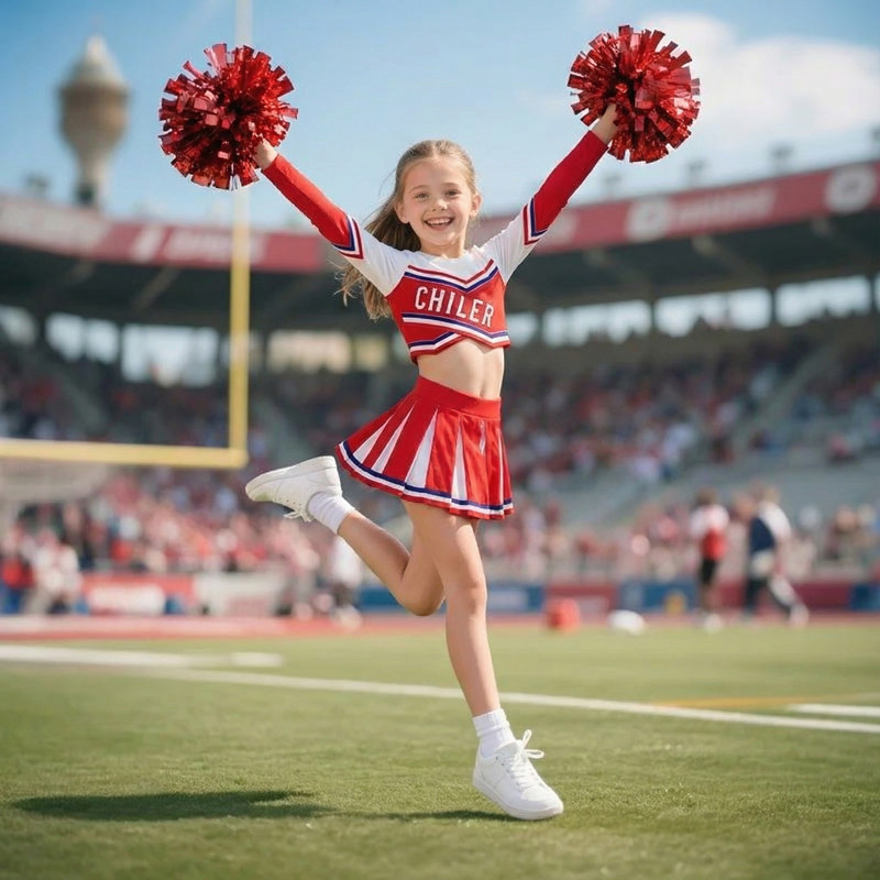 Girls Cheerleader Costume Bask - đánh giá và giá Cheerleading Pom Pom